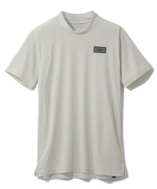 ZERO HALLIBURTON メランジ ボーダー モックネックTシャツ 82835 W4S4a レディースゴルフ