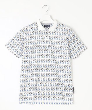 23区GOLF 【PEANUTS】【MEN】スヌーピーコラボ 総柄ポロシャツ ホワイト系5
