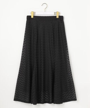 ANY SIS L 【洗える】レースマーメイド スカート ブラック