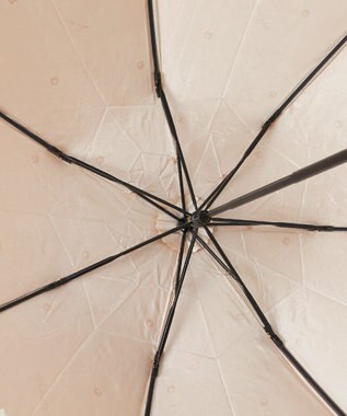 MOONBAT mila schon 折りたたみ傘 フラワーサテンプリント ベージュ