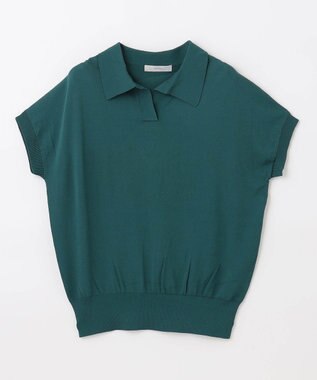 ANY 【接触冷感/UVケア/アンチピリング】クールタッチスキッパーニット グリーン