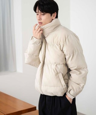 WEGO 【ユニセックス着用ITEM】パデッドブルゾン ライトベージュ