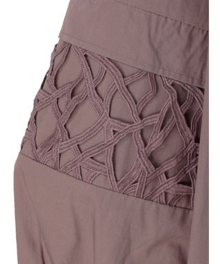 CRAFT STANDARD BOUTIQUE 袖レース使いワンピース Mocha