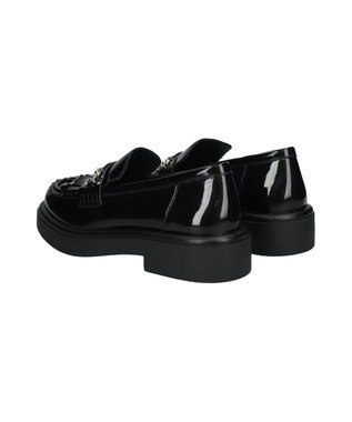 Bridget Birkin 【Round About】チェーンビットタッセルローファー ブラックエナメル