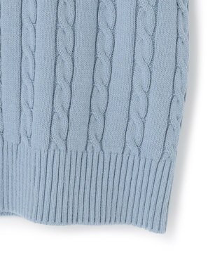 23区 S 【SLOW/一部店舗限定】ハイバルコットンブレンド ニット スカイブルー系