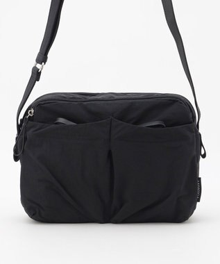 LA BAGAGERIE 【MONICA】フロントポケットショルダーバッグ ブラック