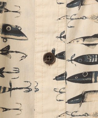 JOSEPH ABBOUD MOUNTAIN 【FILSON】WASHED SHORT SLEEVE FEARHER CLOTH SHIRT アイボリー系