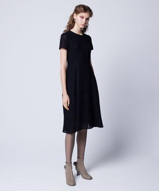 TOCCA 【洗える】CHANTILLY PUFF ドレス ブラック系