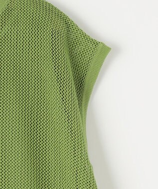 SHARE PARK LADIES 【セットアイテム】レーヨンナイロンニットワンピース グリーン系