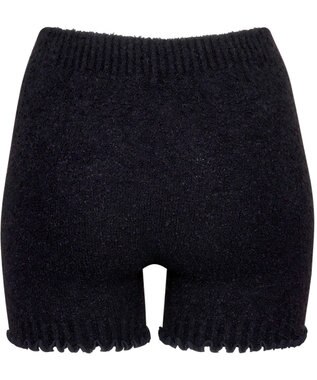 Wing あったかオーバーパンツ マシュマロ糸を使用 ここちよいフィット感 軽いはきごこち 1分丈 秋 冬 ER0695 ウイング／ワコール ブラック