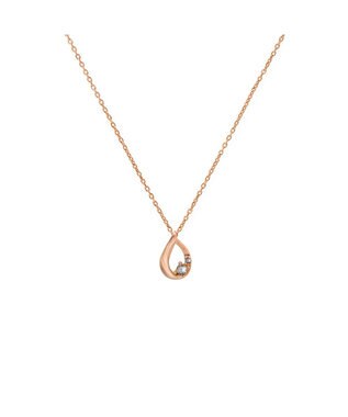 blancotokyo 【金属アレルギー対応】ドロップモチーフネックレス RUGIADA ピンクゴールド