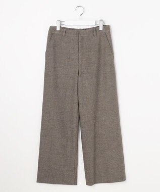 J.PRESS LADIES L チェルビック セミワイド パンツ ブラウン系