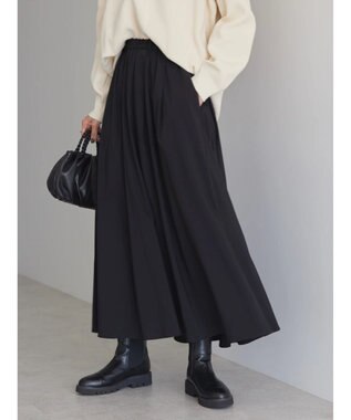 AMERICAN HOLIC ウエストタックフレアスカート Black