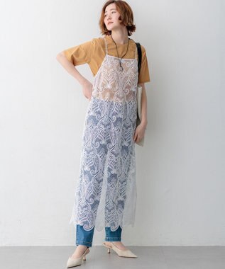 23区 【先行予約】シアーコンフォート クルーネック Tシャツ キャメル系