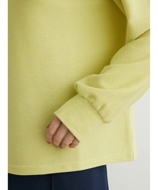 Green Parks リップル袖タックボリュームプルオーバー Yellow