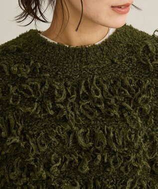 CRAFT STANDARD BOUTIQUE ループ編みニットプルオーバー Green