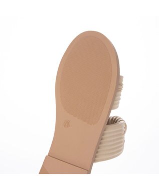 MODE ET JACOMO <carino>プリーツスポンジサンダル ベージュ