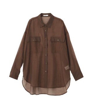 CRAFT STANDARD BOUTIQUE シアーハオリシャツ Brown