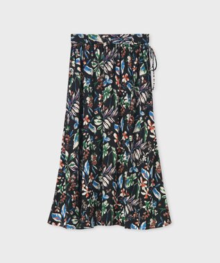 Paul Smith Number Floral ギャザースカート ブラック