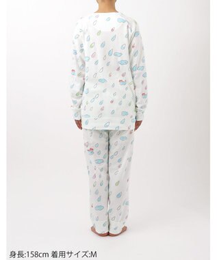 tsumori chisato SLEEP ツモリチサト パジャマ 長袖 長ズボン ルームウェア 綿混(本体) 接結天竺素材 ソフトな風合い 上下セット かぶりタイプ tsumori chisato SLEEP UDX555 /ワコール アイボリー