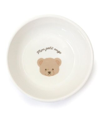PET PARADISE ペットパラダイス 高さのある フードボウル 《テディ柄》 小型犬 オフホワイト