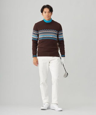 23区GOLF 【MEN】ストレッチ起毛パンツ アイボリー系