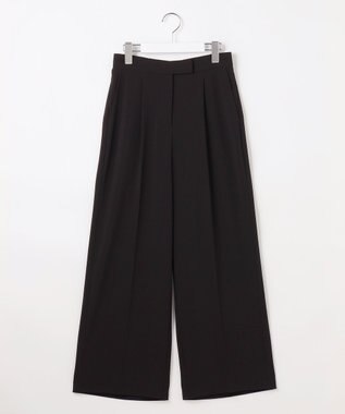 ANY SIS S 【セットアップ対応】セレモニーダブルクロス ワイドパンツ ブラック