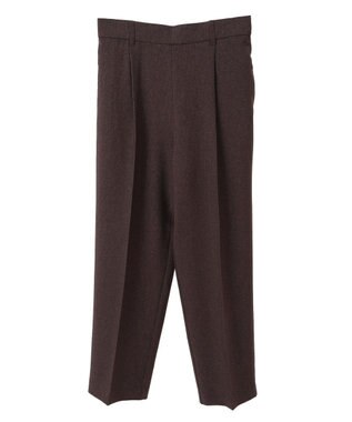 Green Parks きれいシルエット麻調パンツ（テーパード） Light Beige