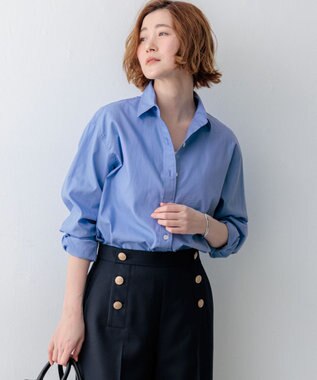 23区 【一部先行予約/VERY掲載】CANCLINI シャーティング ベーシックシャツ