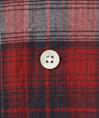 J.PRESS MEN 【J.PRESS ORIGINALS】【UNISEX】Indian Madras Open Shirts / Baggy-Fit レッド系4