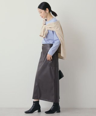 AMERICAN HOLIC クルーネックロングプルオーバー Sax