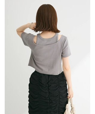 Green Parks ・swing by SET2点カーディガン&タンク Gray