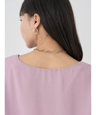 earth music&ecology シアードッキングＡラインチュニック Pink