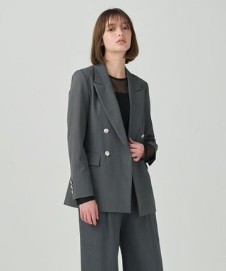 GRACE CONTINENTAL ダブルブレストstジャケット グレー