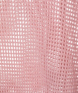 earth music&ecology メッシュポロニットプルオーバー Pink