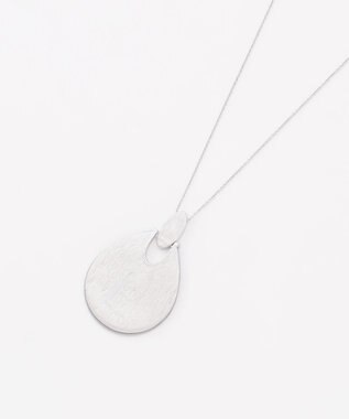 自由区 アクリルバイカラー ネックレス グレー×ストレート