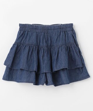 ANY KIDS 柄キュロット インディゴ