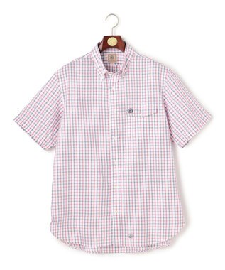 J.PRESS MEN 【KING SIZE 】【吸水速乾 / 接触冷感 / 高通気性】Aero Weave クールマックスサッカー チェック シャツ / B.D.