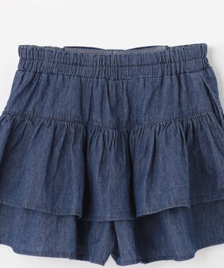 ANY KIDS 柄キュロット インディゴ