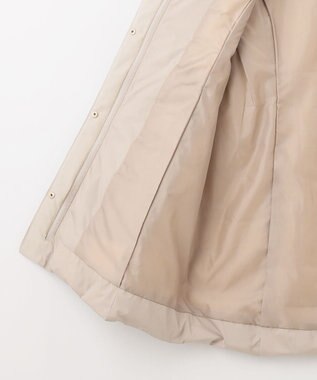 ANY SIS S 【2WAY】ノーカラーミドル ダウン ベージュ