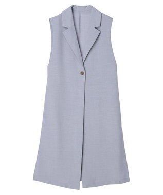 earth music&ecology ロングジレ Grayish Blue