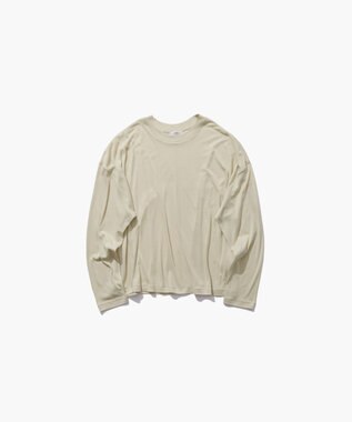 ATON COTTON LINEN FRAISE | ロングスリーブＴシャツ BEIGE