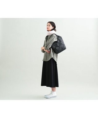 genten サステナブルカットワーク トートバッグ（大） クロ