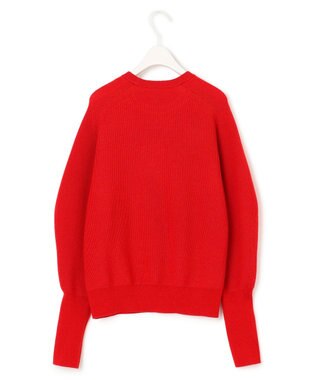 ICB 【洗える】 ウールポリエステルハイゲージ ニット レッド系