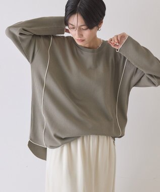 AMERICAN HOLIC 【WEB限定】ワッフル配色メロープルオーバー