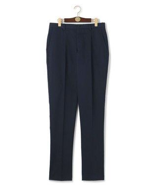 J.PRESS MEN パウダー ピケストレッチパンツ ネイビー系