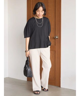 AMERICAN HOLIC 接触冷感袖コンシャスカットプルオーバー Black