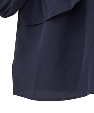 Green Parks ２ｗａｙ　フリルショートスリーブブラウス Dark Navy