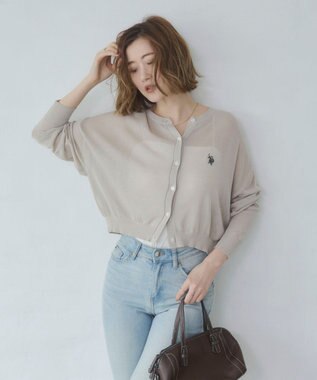 WEGO U.S. POLO ASSN.別注 シアーカーデ ライトグレー