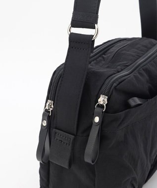 LA BAGAGERIE 【MONICA】フロントポケットショルダーバッグ ブラック